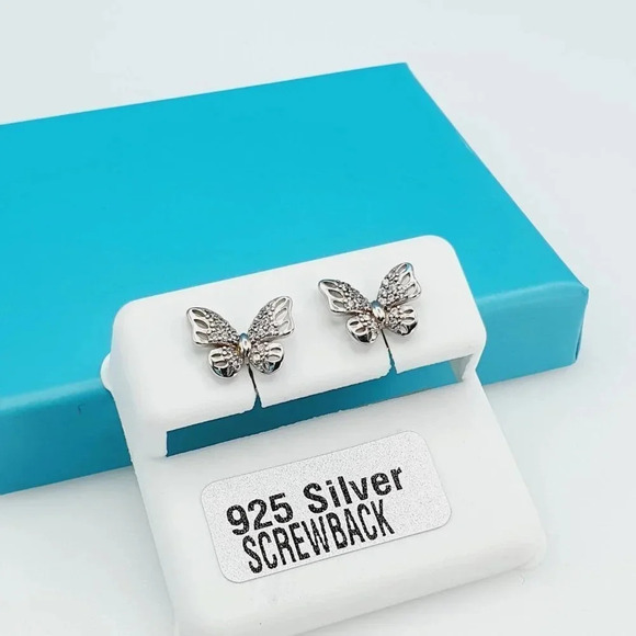 "925 Sterling Silver CZ Beautiful Earrings for Women, 1USPAR4238 - Picture 3 of 11